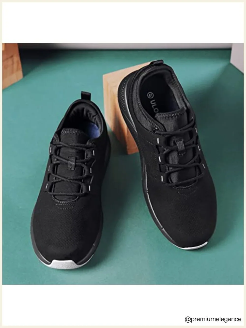 Waterproof Lightweight Walking Sneakers with Breathable Lace-Up Design